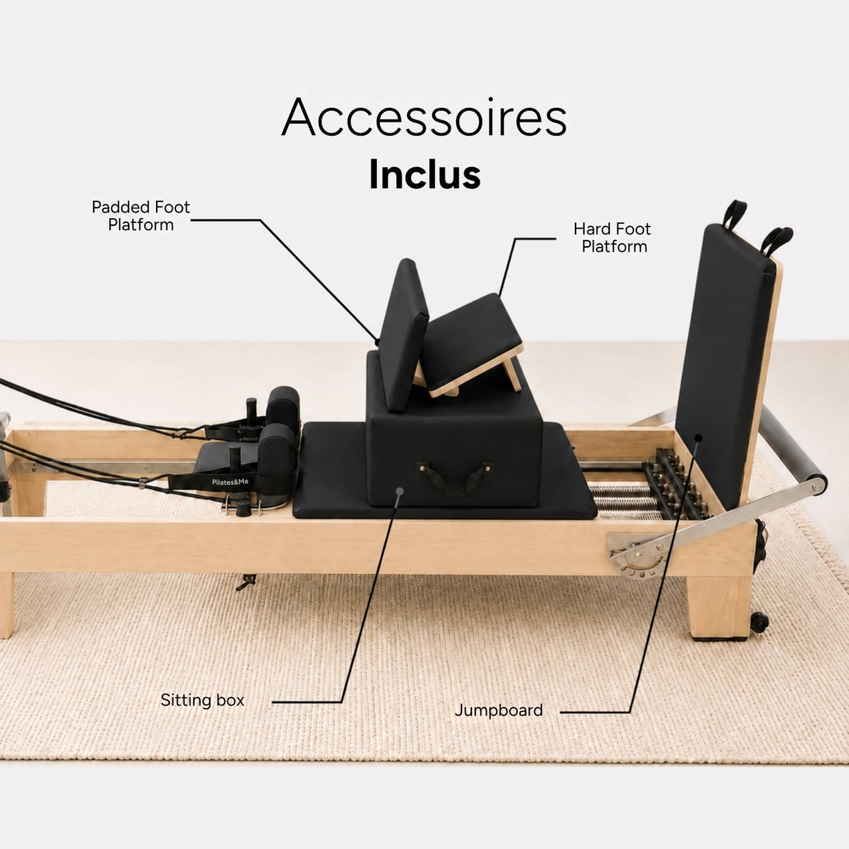 Reformer Pilates ESSENTIAL™ Noir
