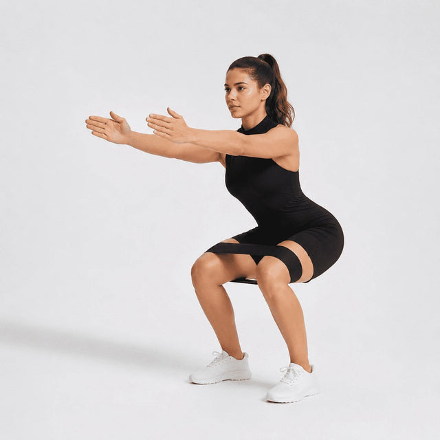 3x Bandes élastiques Pilates beige - Léger, Moyen, Fort