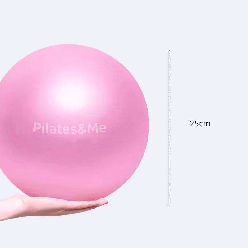 Ballon de pilates rose de 25 cm
