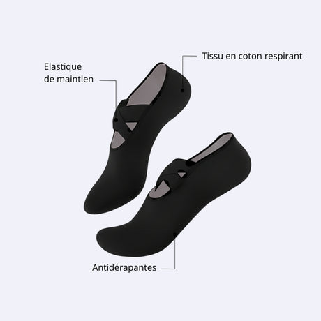 Chaussettes de Pilates Noires