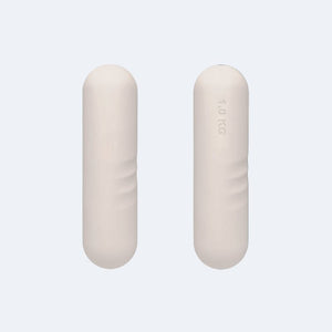 1kg Beige Silicone Pilates Dumbbells