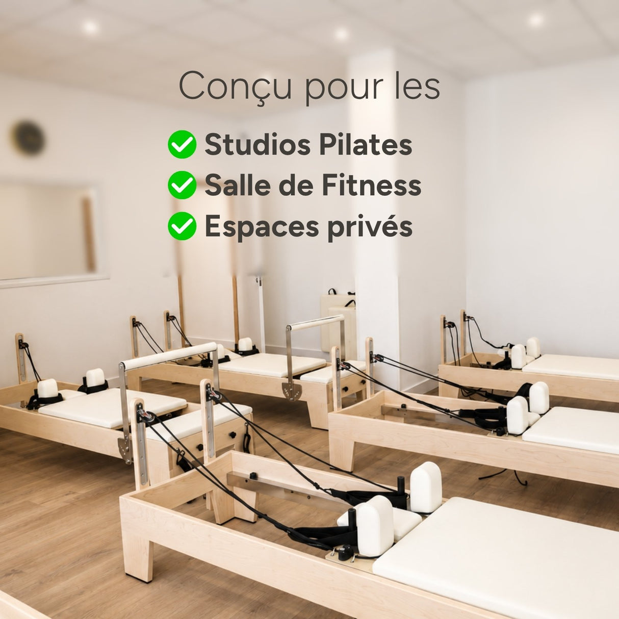Reformer Pilates ESSENTIAL™ Blanc