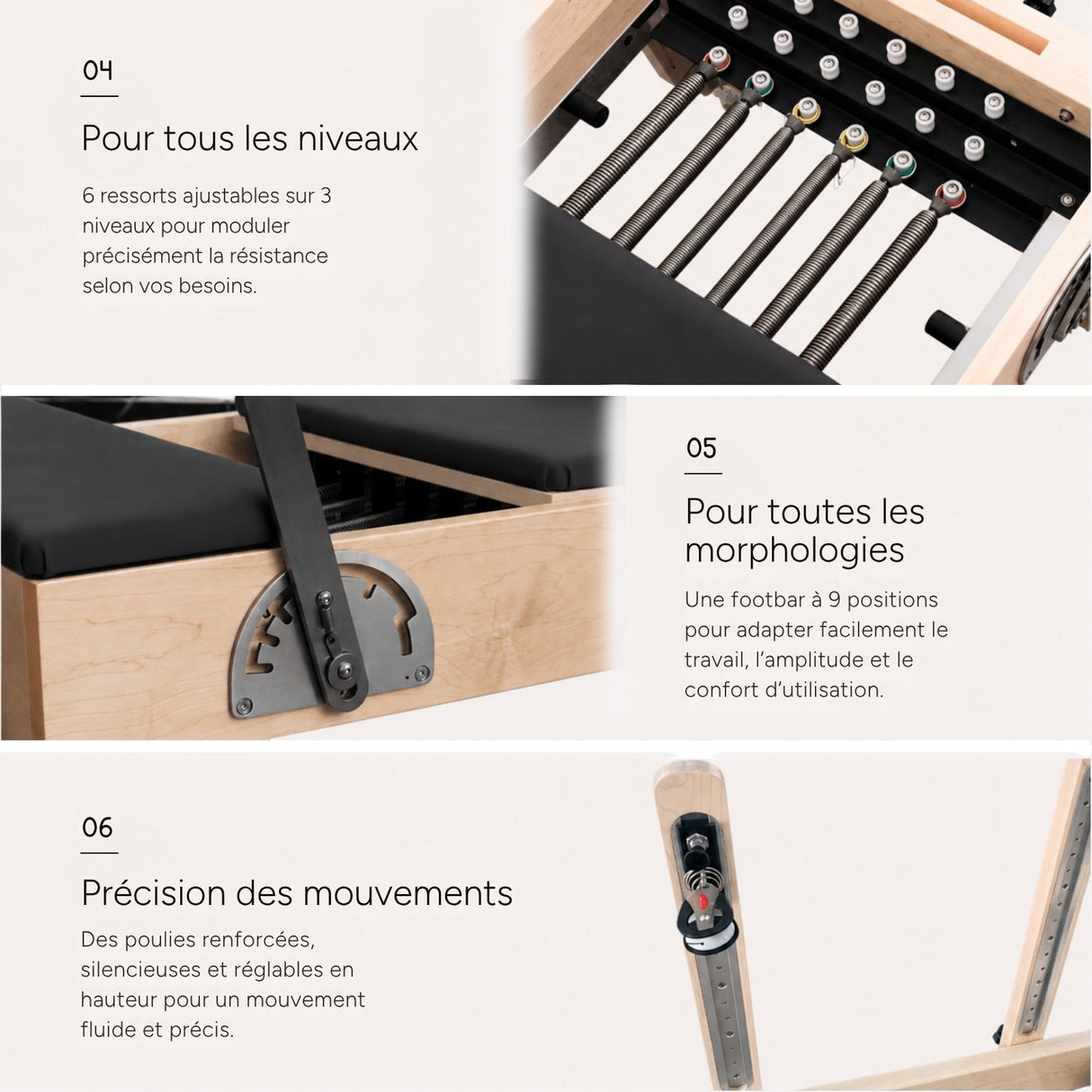 Reformer Pilates ESSENTIAL™ Noir